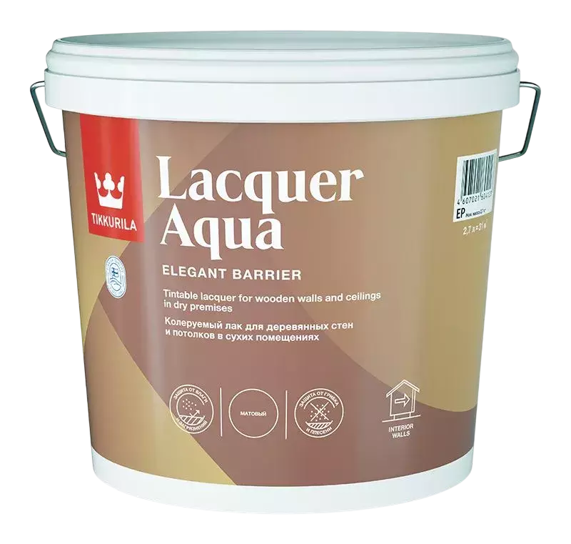 Tikkurila Euro Lacquer Aqua Лак защитный на акрилатной основе для внутренних работ