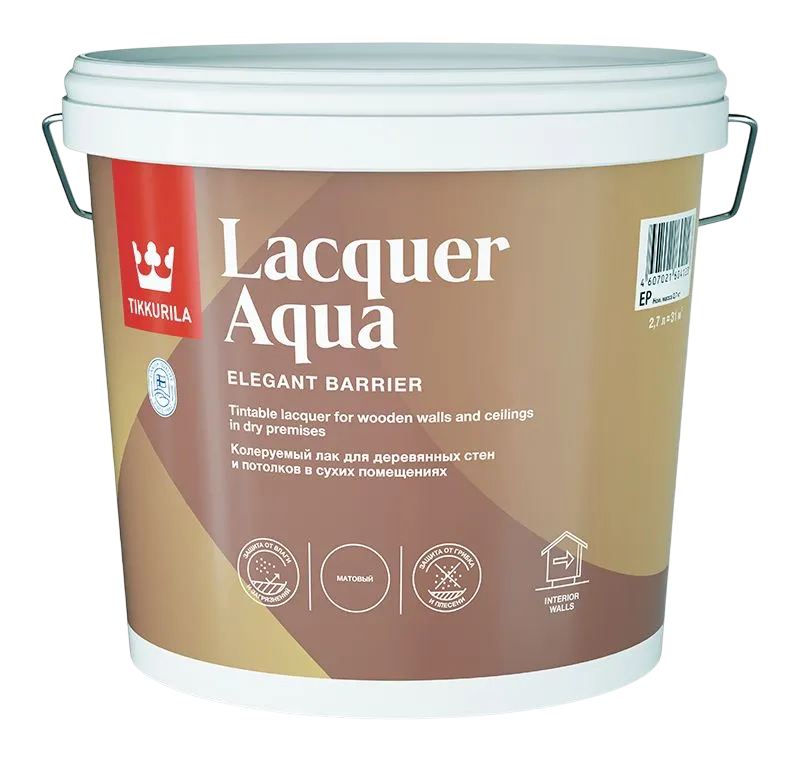 Tikkurila / Tikkivala Euro Lacquer Aqua Лак защитный на акрилатной основе для внутренних работ