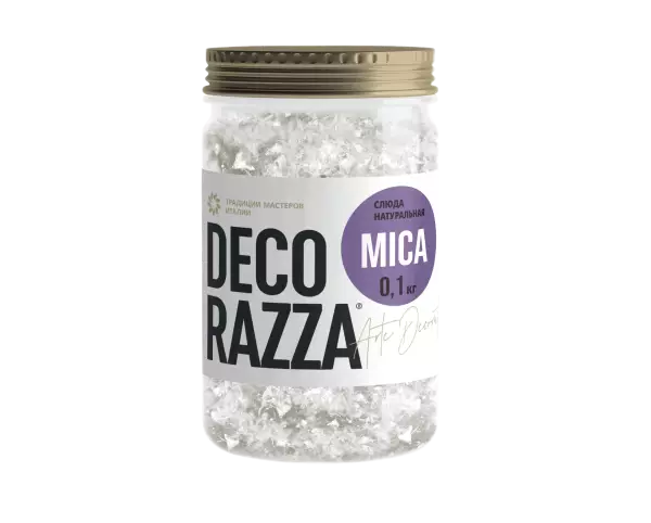 Decorazza Mica Слюда, декоративная добавка для фактурных штукатурок