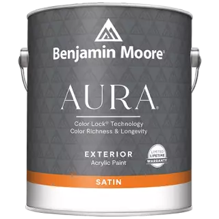 Benjamin Moore Aura 631 Waterborne Exterior Paint Satin Finish / Бенжамин Моор Аура краска акриловая для наружных работ с низким блеском
