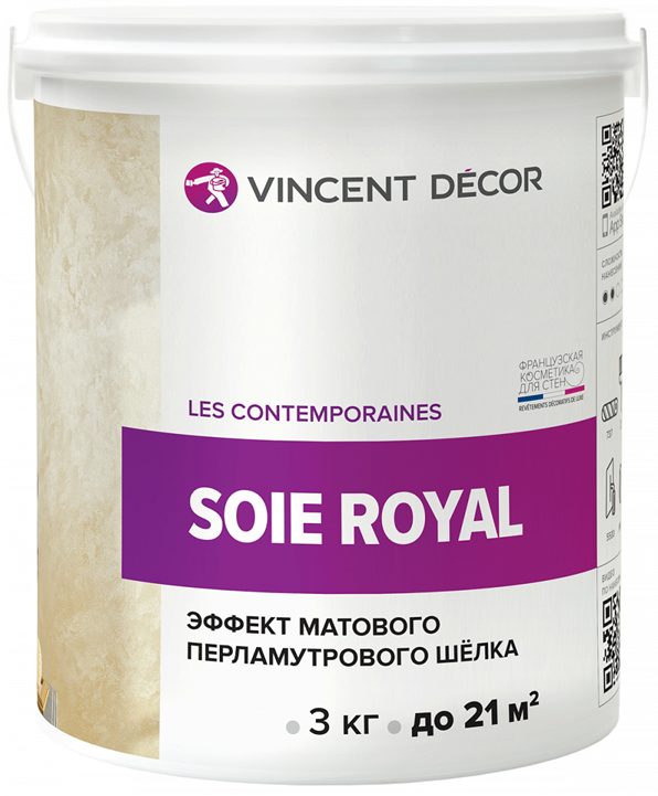 Vincent Decor Soie Royal / Винсент Декор Суа Роял декоративное покрытие с эффектом матового шелка