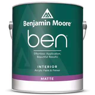 Benjamin Moore Ben W625 Waterborne Interior Paint Flat / Бенжамин Моор Бен краска самогрунтующуяся на водной основе, глубоко матовая