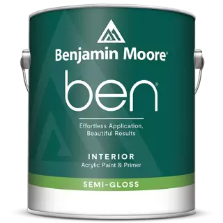 Benjamin Moore Ben W627 Waterborne Interior Paint Semi-Gloss / Бенжамин Моор Бен краска самогрунтующуяся на водной основе, полуглянцевая