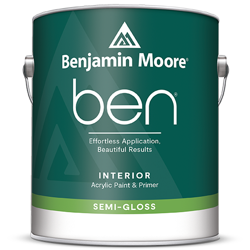 Benjamin Moore Ben W627 Waterborne Interior Paint Semi-Gloss / Бенжамин Моор Бен краска самогрунтующуяся на водной основе, полуглянцевая