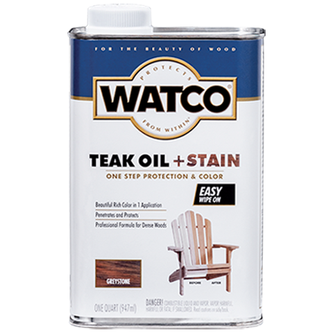 Watco Teak Oil+Stain Масло тиковое для тонирования и защиты деревянных поверхностей