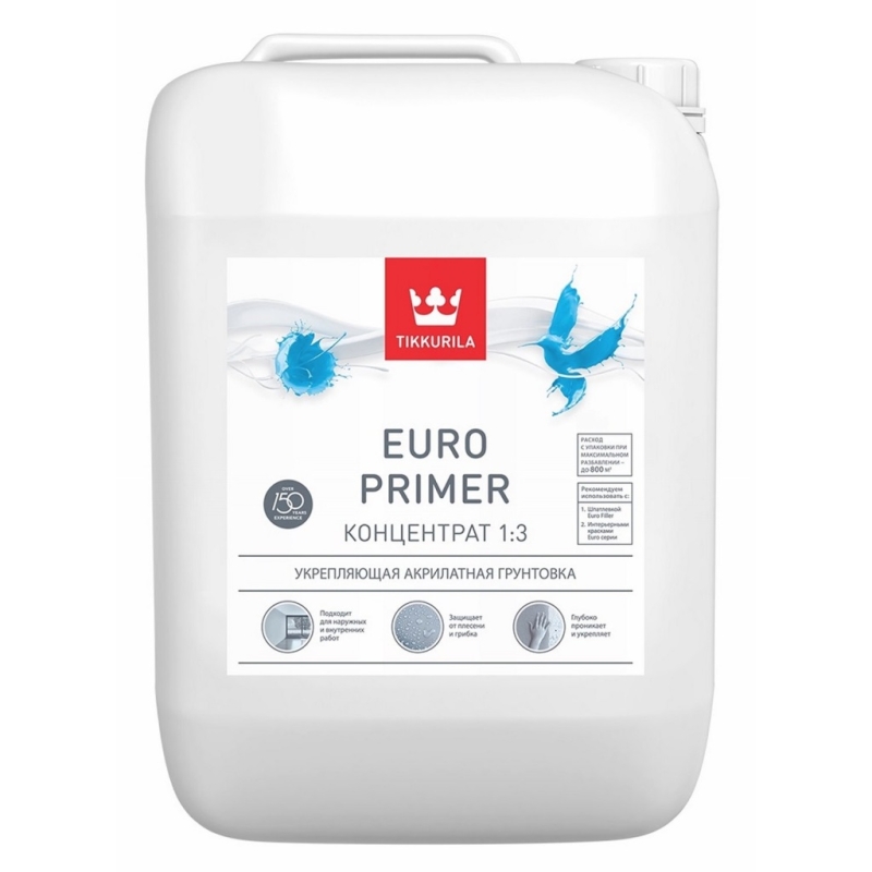 Tikkurila Euro Primer Акриловый грунт-концентрат