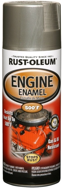 Rust-Oleum Engine Enamel Эмаль термостойкая до 260°С глянцевая для внутренних и наружных работ, спрей