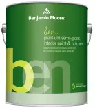 Benjamin Moore Ben W627 Waterborne Interior Paint Semi-Gloss / Бенжамин Моор Бен краска самогрунтующуяся на водной основе, полуглянцевая