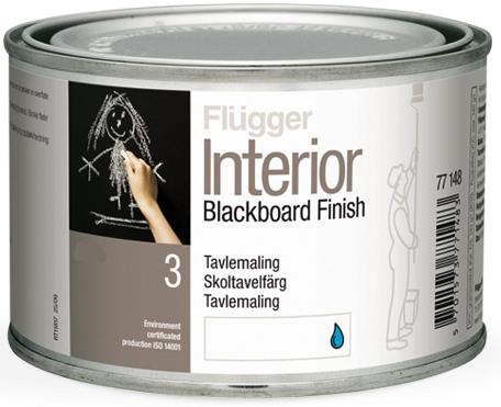 Flugger Interior Blackboard Finish Краска матовая черная для создания школьной доски