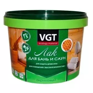 VGT Лак по дереву для бань и саун акриловый с воском