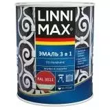 Linnimax Эмаль алкидно-уретановая по ржавчине 3в1 для внутренних и наружных работ