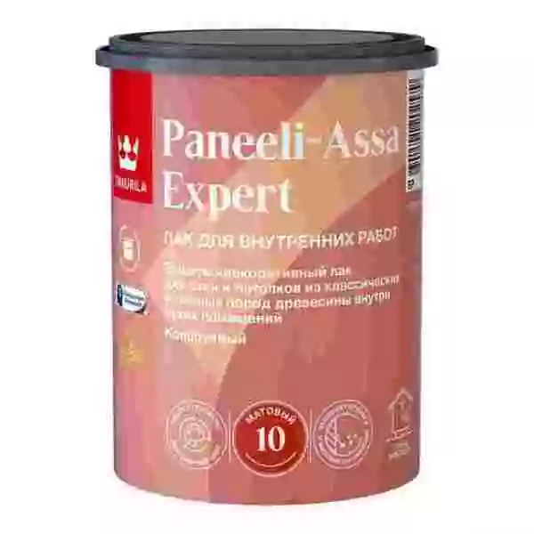 Tikkurila / Tikkivala Paneeli Assa Expert EP Лак для стен и потолков акриловый матовый