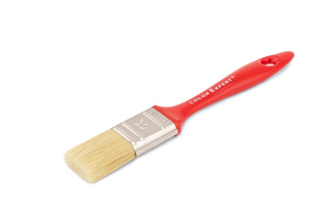 Color Expert 81289902 / Колор Эксперт кисть флейцевая, светлая щетина, пластиковая лаковая ручка