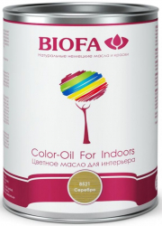 Biofa 8521-01 Color-Oil For Indoors Масло цветное для интерьера, Серебро
