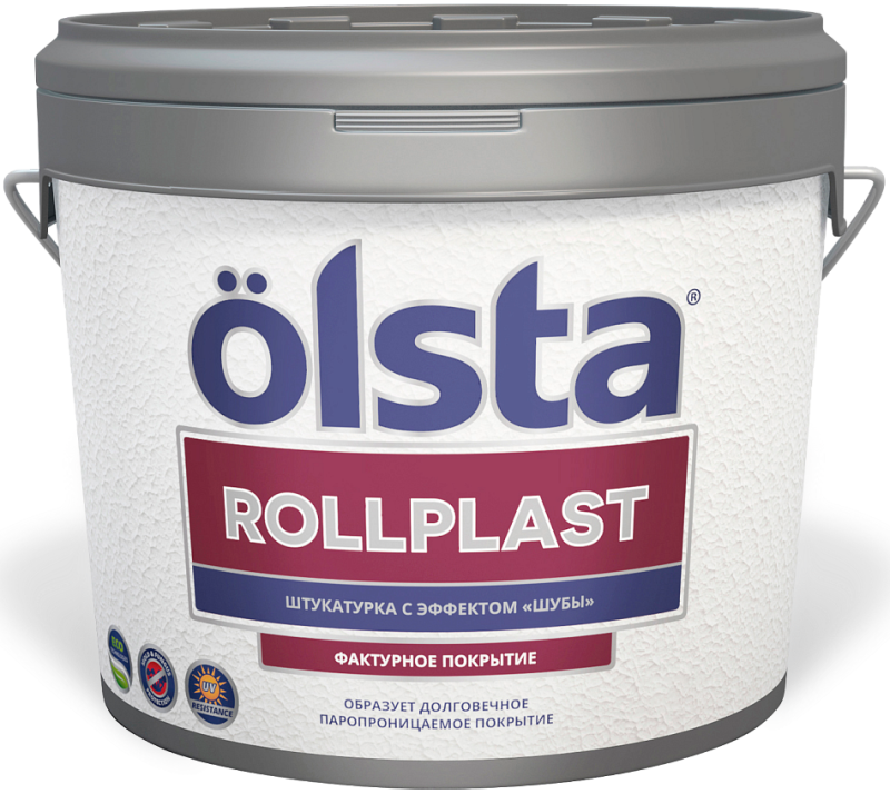 Olsta Rollplast Штукатурка силиконовая толстослойная с эффектом шуба