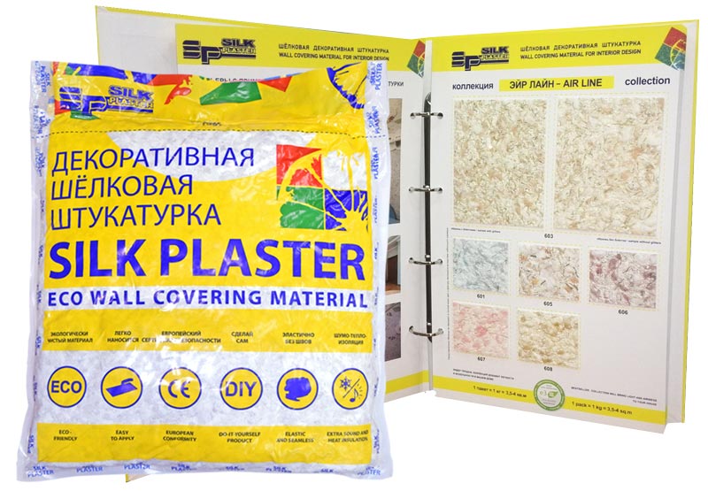 Silk Plaster Air line / Силк Пластер Эйр лайн жидкие обои (шелковая декоративная штукатурка)