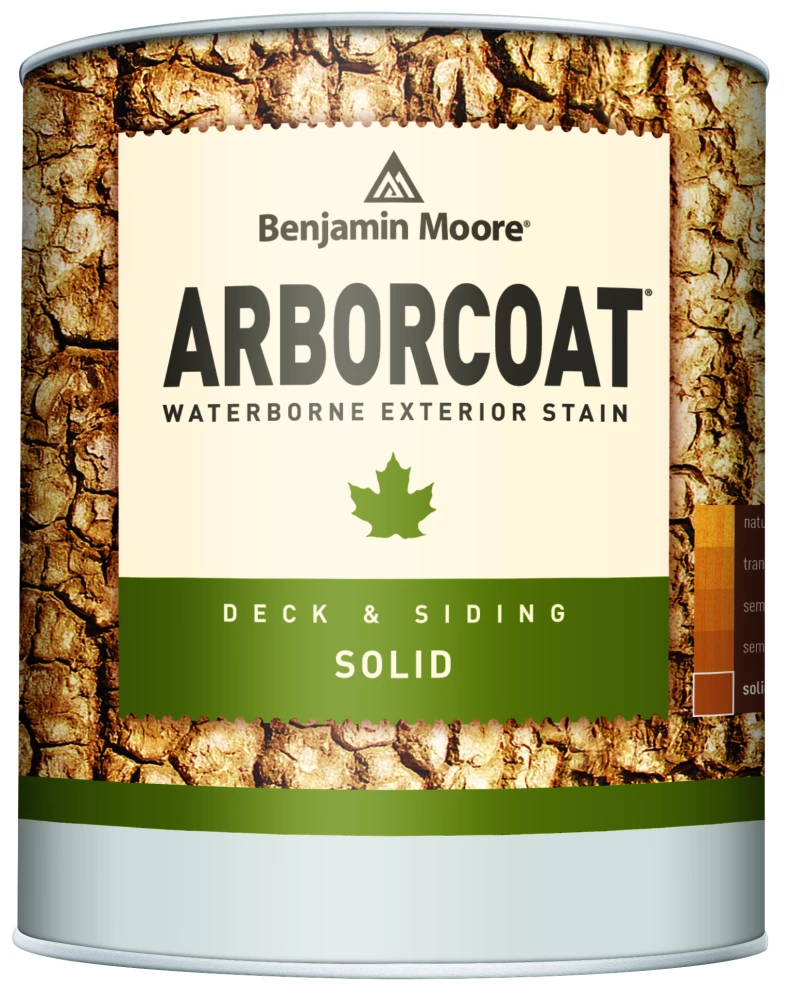 Benjamin Moore Arborcoat 640 Solid Deck and Siding Stain / Бенжамин Моор Арборкоат пропитка для дерева на водной основе