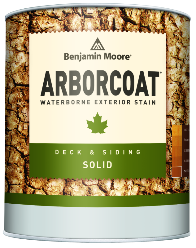 Benjamin Moore Arborcoat 640 Solid Deck and Siding Stain / Бенжамин Моор Арборкоат пропитка для дерева на водной основе