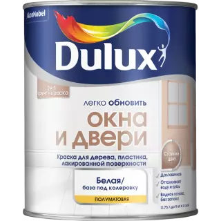 Dulux / Luxium Легко обновить Окна и двери Краска для дерева, пластика, лакированной поверхности, полуматовая