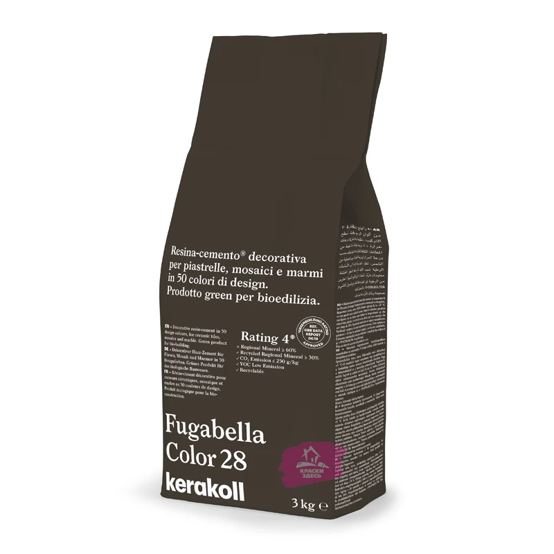 Kerakoll Fugabella Color / Кераколл Фугабелла Колор затирка для керамической плитки, мозаики и мрамора сверхгладкая