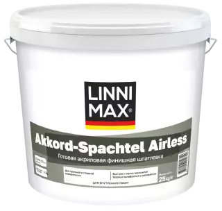 Linnimax Akkord-Spachtel Airless акриловая финишная шпатлевка для внутренних работ