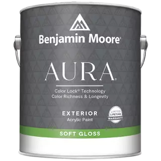 Benjamin Moore Aura 632 Waterborne Exterior Paint Semi-Gloss Finish / Бенжамин Моор Аура краска акриловая для наружных работ с низким блеском