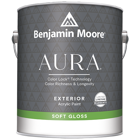 Benjamin Moore Aura 632 Waterborne Exterior Paint Semi-Gloss Finish / Бенжамин Моор Аура краска акриловая для наружных работ с низким блеском