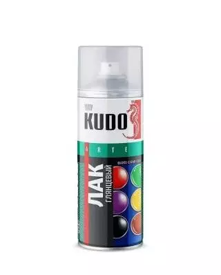 Kudo Лак акриловый универсальный аэрозольный глянцевый
