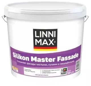 Linnimax Silikon Master Fassade Краска силиконовая фасадная атмосферостойкая для внутренних и наружных работ