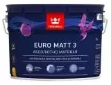 Tikkurila Euro Matt 3 Латексная краска глубоко матовая для стен и потолков