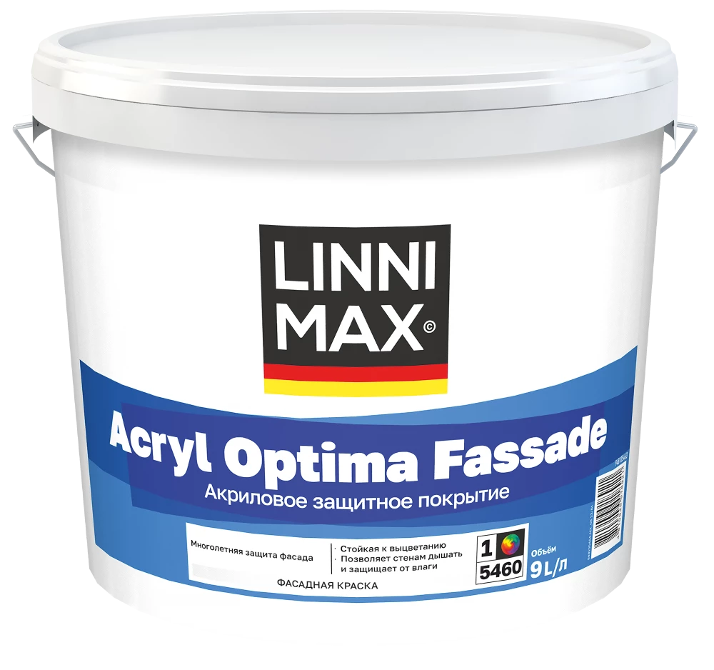 Linnimax Acryl Optima Fassade Краска акриловая для наружных работ