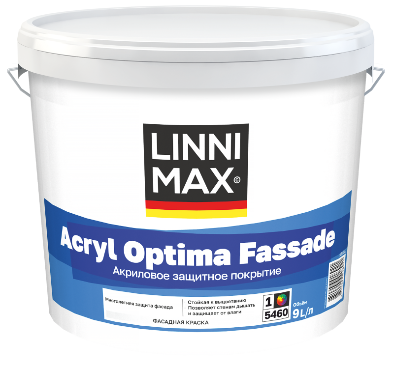 Linnimax Acryl Optima Fassade Краска акриловая для наружных работ