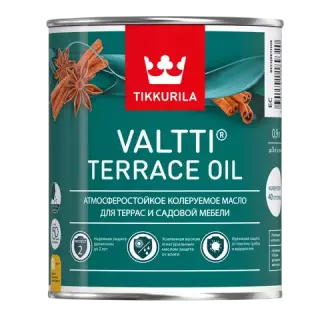 Tikkurila / Tikkivala Valtti Terrace Oil Атмосферостойкое колеруемое масло для террас и садовой мебели