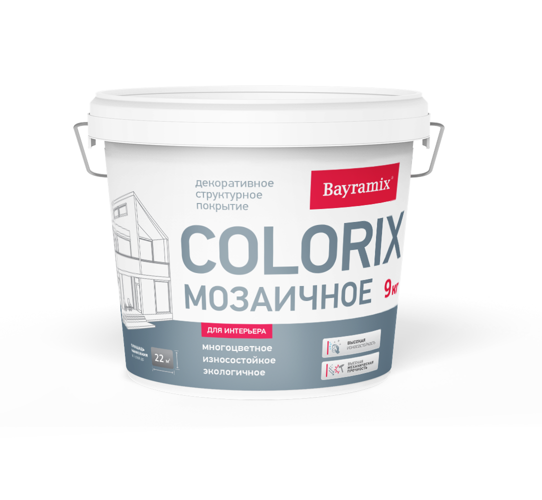 Bayramix Colorix Покрытие структурное мозаичное с добавлением цветных чипсов