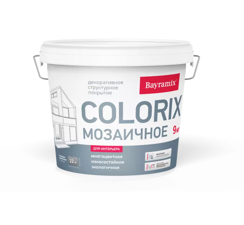 Bayramix Colorix Покрытие структурное мозаичное с добавлением цветных чипсов