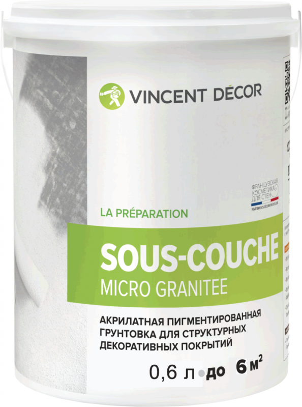 Vincent Decor Sous Couche Micro Granitee / Винсент Со Куш Микро Гранит грунт под декоративную штукатурку