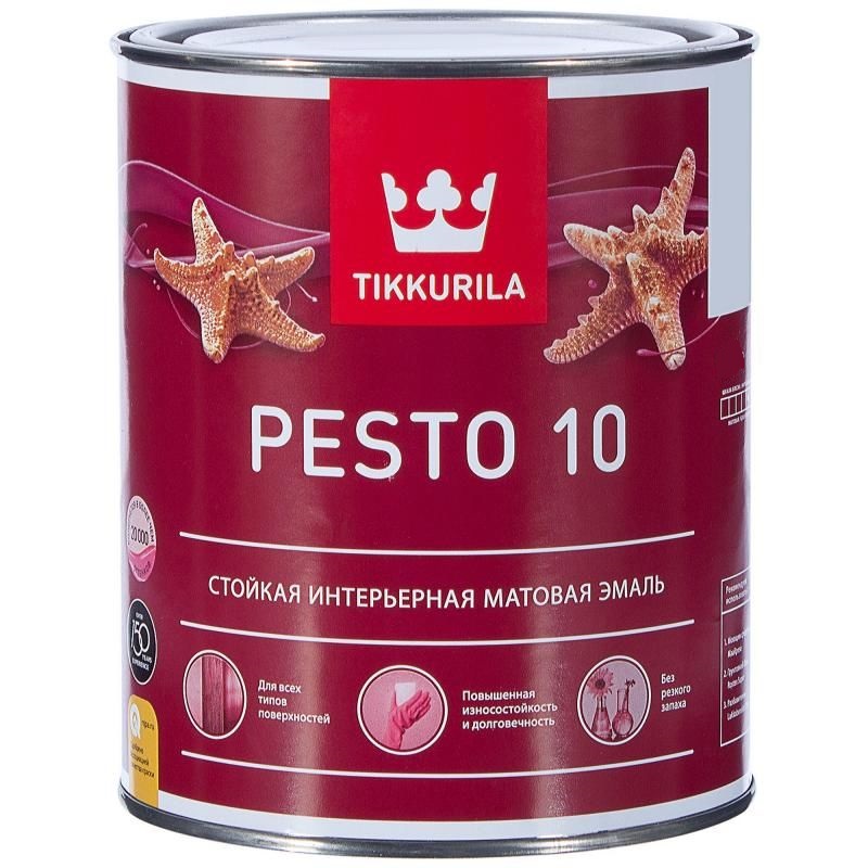 Tikkurila Pesto 10 Эмаль алкидная для внутренних работ матовая