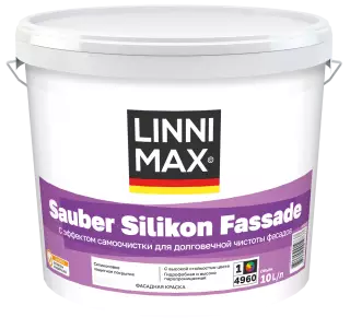 Linnimax Sauber Silikon Fassade Краска водно-дисперсионная атмосферостойкая для внутренних и наружных работ