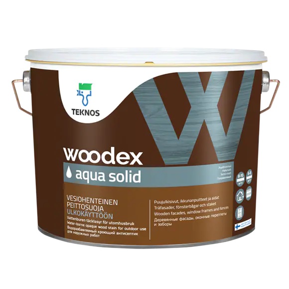 Teknos Woodex Aqua Solid Антисептик кроющий на водной основе по дереву