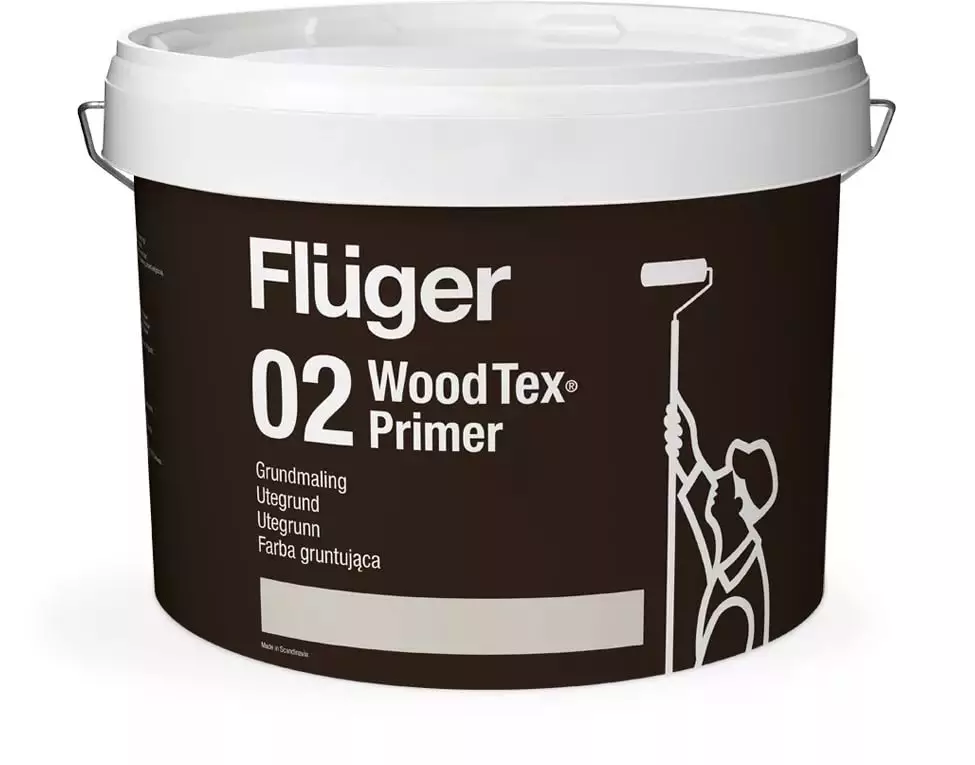 Fluger 02 Wood Tex Primer Грунт алкидный на водной основе по дереву, пигментированный