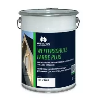 Avenarius Wetterschutz Farbe Plus Краска акриловая шелковисто-матовая для деревянных фасадов, интерьеров и других поверхностей