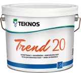 Teknos Trend 20 / Текнос Тренд 20 краска акрилатная для стен и потолков, стойкая к истарию и мытью