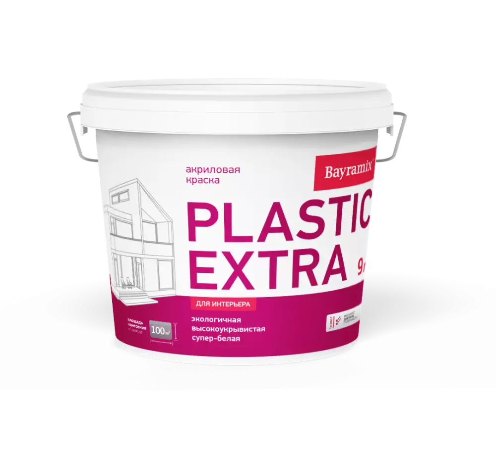 Bayramix Plastik Extra Краска пластичная для интерьеров с высокой эксплуатационной нагрузкой
