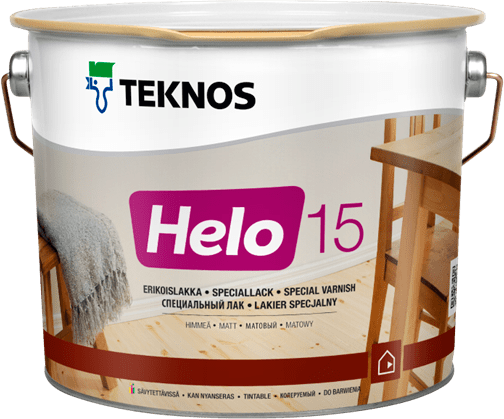 Teknos Helo 15 / Текнос Хело лак по дереву уретано-алкидный, матовый