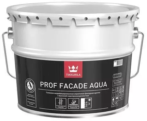 Tikkurila Prof Facade Aqua Краска фасадная с высокой паропроницаемостью силикономодифицированная