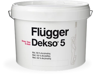 Flugger Dekso 5 Краска акриловая экстра прочная для внутренних работ