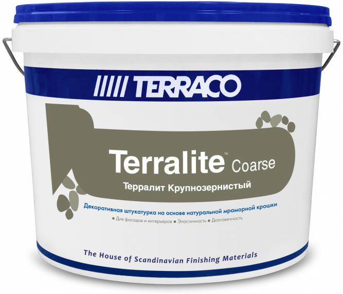 Terraco Terralite Coarse Штукатурка декоративная крупнозернистая на основе мраморной крошки