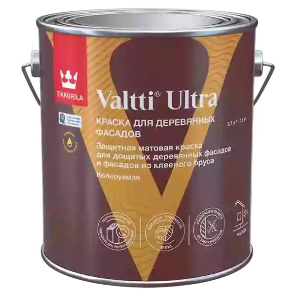 Tikkurila / Tikkivala Valtti Ultra Краска защитная матовая для дощатых деревянных фасадов и фасадов из клееного бруса