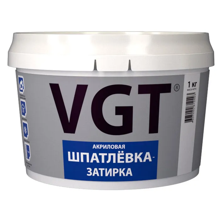 VGT Шпатлевка - затирка акриловая, водостойкая