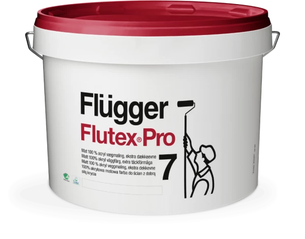 Flugger Flutex Pro 7 Акриловая краска с повышенной кроющей способностью для внутренних раборт